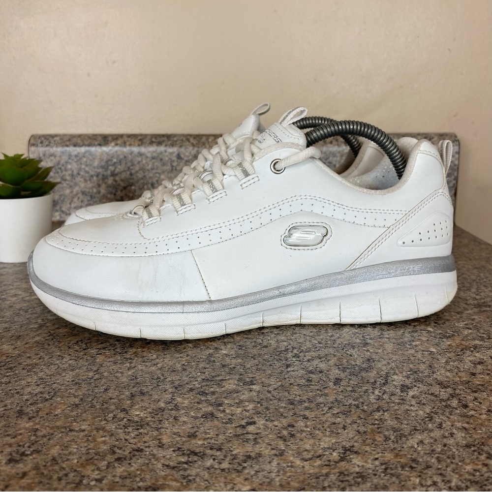 Skechers l Synergy 2.0 12363 White Casual Shoes Sneakers Size 9